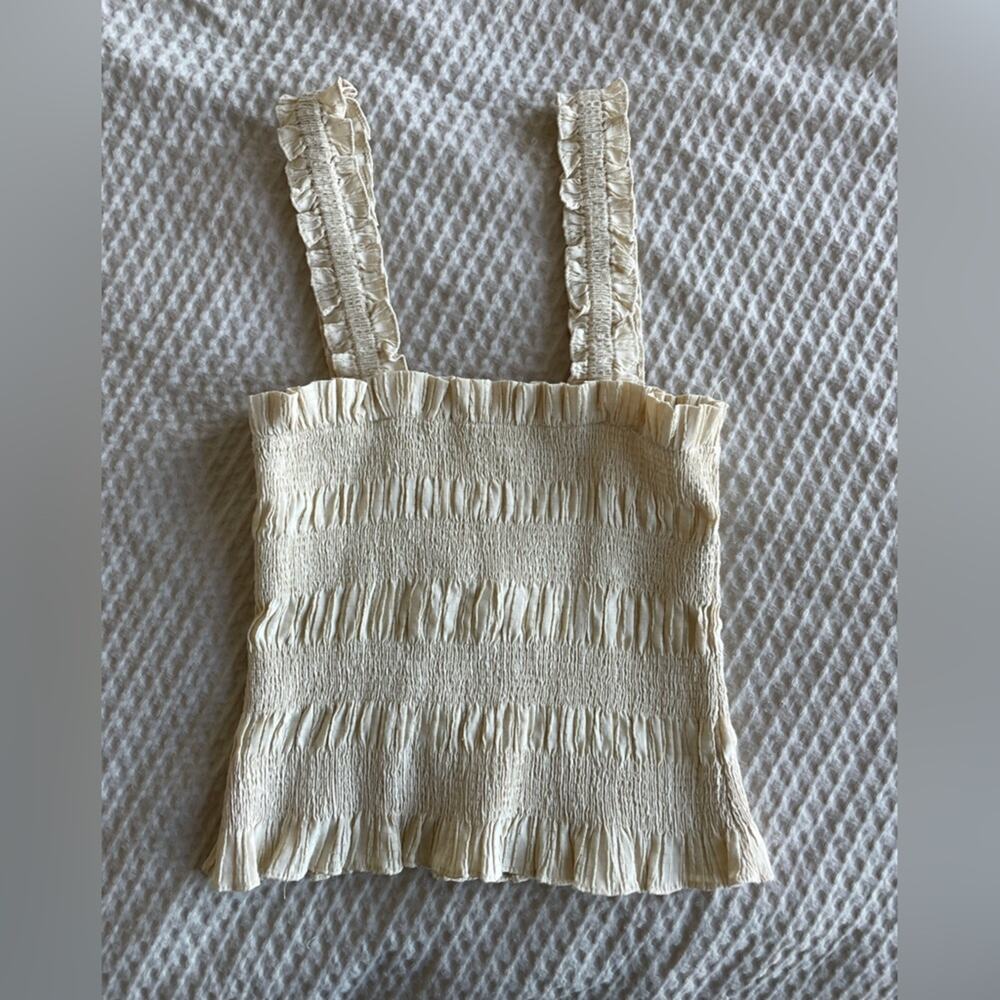 Astr The Label Twiggy Smocked Top Size Small - image 7